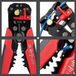 3 in 1 Wire Stripper Self Adjustable Automatic Cable Wire Stripper Crimping Plier Crimper Terminal Cutter Hand Tool