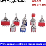 SPDT DPDT Reset Latching Toggle Switch 125V6A MTS-302 Mini Miniature Toggle Switch MTS-403 ON-ON Mini Toggle Switches