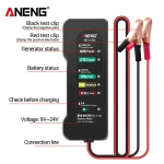 ANENG BT-170 12V Car Motorcycle Tester Fault Detector Battery Tester Digital Alternator Tester Car Diagnostic Tool Auto Repair