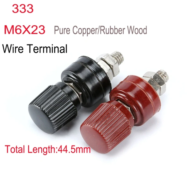 333 M6x32 Metal Power Terminal 6mm Banana Socket Post Thread Welding Inverter Power Connection Header Connector Terminal Header