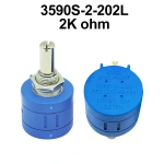 3590S Multiturn Potentiometer 500 1K 2K 5K 10K 20K 50K 100K Ohm Potentiometer Adjustable Resistor 3590 102 202 502 103