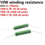 Winding resistor Green resistance 0.1R 0.22R 0.33R 0.47R 1R 2.2R 3.3R 10R 22R 47R 100R 220R 1K 2.2K 3.3K 4.7K 10K 20K 33K