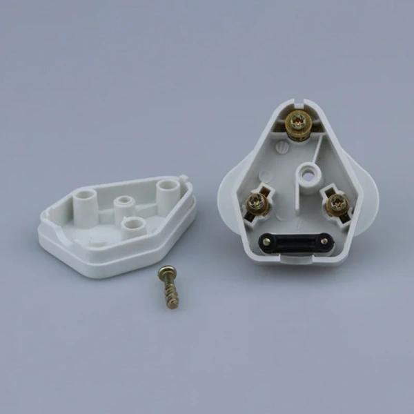 5A 15A India South africa Wiring power cord plug BS546 removable cable Connector Detachable power plug Type M/D White Black