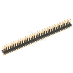 1.27mm 1*40 2*40 2x50 Pin Header Male Pitch Male Single/Double Row Pin Header Strip Gold Plated Copper Connector