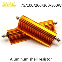 RXG24 Aluminum housed resistor,golden aluminum shell resistor.100w 150w 200w 250w 300w 500w,Discharge resistor,Decoding resistor