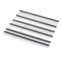 2.54mm Double plastic Single Row Male 40P PCB Board Pin Header Connector Pinheader 1*40p Long 11.2/15/17/19/21/25/30/40mm