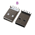 USB 2.0 Jack A Type Male Plug Connector USB jack AM 4pin Sink 2.5 SMT Sink 1.2 DIP Cable Soldering