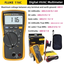 Fluke 115/116/117 digital multimeter, non-contact AC/DC millivolt, voltage, current, resistance, diode detection tools