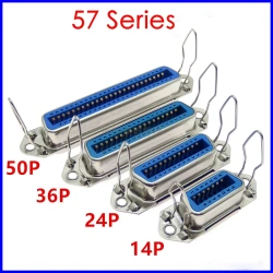 57 Series Centronics Connector Male Female CN-14P24P36P/50P 180 Degree Straight Pin PCB Mount Type Printer Port 40240 40360