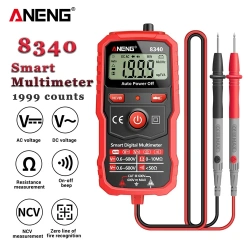 ANENG 8340 Intelligent Anti Burn Digital Multimeter Voltmeter Ohm Meter 1999 Counting AC/DC Voltage Resistance NCV Household Cir