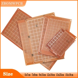 Prototype Paper PCB Universal Board Single Sided Matrix Circuit Boards DIY Experiment 5x7 7x9 9x15 12x18 13x25 15x18