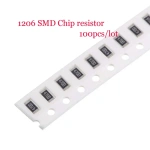 1206 0R-10M SMD Chip Fixed Resistor 1R 2 51 100 220 330 470 510 ohm 1K 2K 5.1K 8.2K 51K 68K 100K 220K 1M 3.3M 5.1M 10M