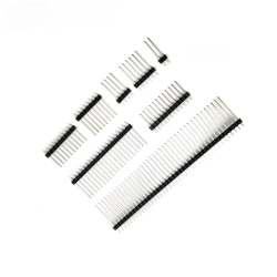 2.54mm Pitch 2p 3p 4p 5p 6p 8p 10p 15p 30p 40p Single Row Male Connector PCB Board Pin Header Long 13/15/17/19/21/25mm