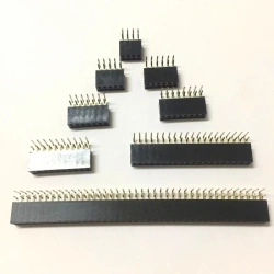 2.54mm R/A Double Row Female 2~40P PCB Board Right angle Pin Header socket Connector Pinheader 2*/4/6/10/20/40Pin For Arduino