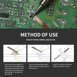 Desoldering Braid Welding Solder Remover Wick 1.5M Width 1 1.5 2 2.5 3 3.5 4 mm Wire Lead Cord Flux BGA Repair Tool