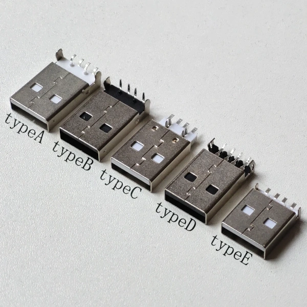 USB 2.0 Jack A Type Male Plug Connector USB jack AM 4pin Sink 2.5 SMT Sink 1.2 DIP Cable Soldering