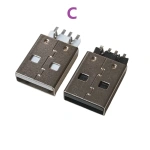 USB 2.0 Jack A Type Male Plug Connector USB jack AM 4pin Sink 2.5 SMT Sink 1.2 DIP Cable Soldering