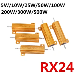 RX24 5W RX24 10W RX24 25W 50W 100W Aluminum Power Metal Shell Case Wirewound Resistor