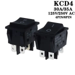 30/35A 125/250V AC High Current,ON/OFF,Special for Eelding Machine,KCD4 Sterling Silver Point,Rocker Power Button Switches