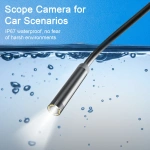 Type-c 5.5/7mm Endoscope Scope Camera 1m 1.5m 2m for Car Scenarios Endoscope Camera with 6 Led Lights Ideal for Car Engines