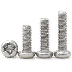 304 Stainless steel M2 M2.5 M3 M3.5 M4 M5 M6 M8 Round Pan Head Phillips Machine Screw Button Head Cap Cross Bolt