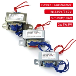 Mini EI Power transformer AC-AC 220V input 6V 9V 12V 15V 18V 24V 36V 48V 2 Wire