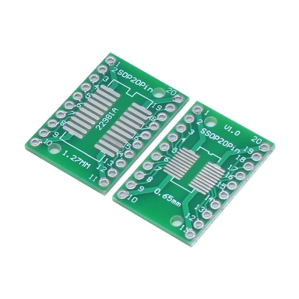 SOP8 SOP10 SOP14 SOP16 20 24 28 56 turn DIP/SMD to DIP IC adapter Socket TSSOP SOIC SSOP Board Converter Plate 0.65mm 1.27mm