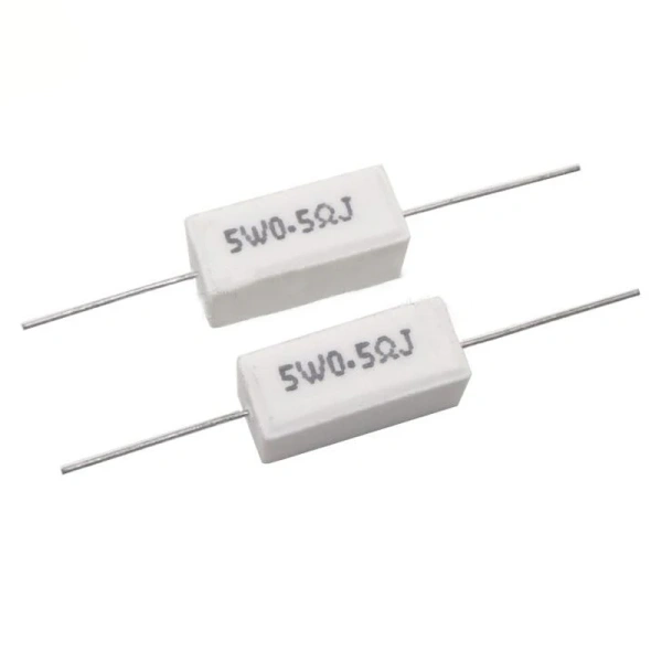 5W 5% Cement Resistor Power Resistance 0.1 ~ 10K 0.1R 0.5R 1R 10R 100R 0.22 0.33 0.5 1 2 5 8 10 15 20 25 30 100 1K 10K ohm