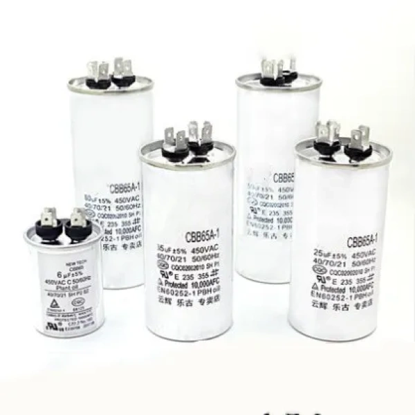 450V AC Motor Capacitor Air Conditioner Compressor Start Capacitor CBB65A 5UF 6UF 8UF 15uF 20uF 25uF 30uF 35uF 40uF 45uF 50uF