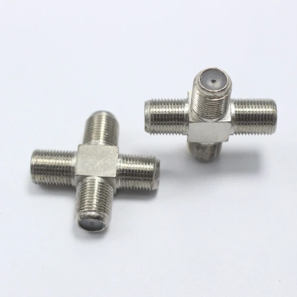 F Head TV Female to Female jack Closed-circuit Joint Plug 2P/3P/4P Antennas TV Coaxial Plugs Adapter Connector