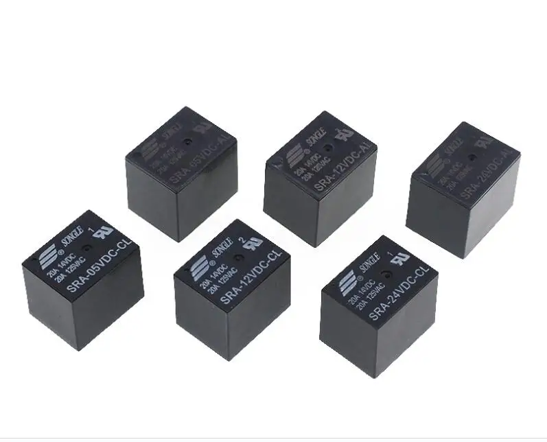 Relay SRA-05VDC-AL SRA-12VDC-AL SRA-24VDC-AL 20A 4pins DC5V DC12V DC24V SRA Relays