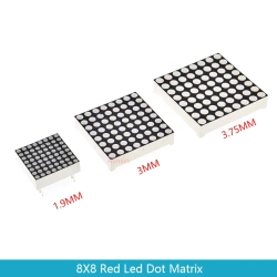 1.9MM/3MM/3.75MM 8X8 8*8 red led dot matrix Display Common Anode/common cathode 788AS 788BS 1088AS 1088BS 1588AS 1588BS