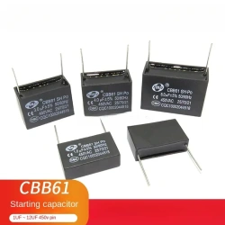 CBB61 pin 1UF/1.2/1 5/2/3/4/5/6 UF 450V air conditioning fan start capacitor pin