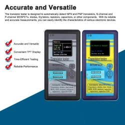 M328 Transistor Tester NPN PNP Transistor Diode Resistor Inductor Capacitance MOS SCR ESR Meter Automatic Pin Detection