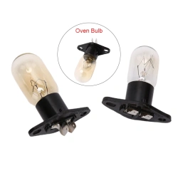 20W Microwave Oven Bulb Refrigerator Lighting Bulb Base With Holder Replacement Universal