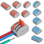 Push-in Terminal Blocks Universal Compact Fast Connector Mini Wire Connector Electrical Compact Splice Electrical Connectors