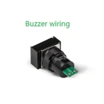 Diameter 16mm Circle Square Rectangle Buzzer 6V 12V 24V 110V 220V Shuangke LAY50-16A-B Continuous or Interupted Sound