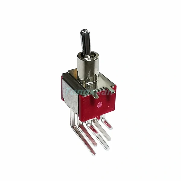 SH T80-T 3/6Pins SPDT DPDT ON ON 2 Positions Vertical Right Angle PCB Mount Mini Toggle Switch