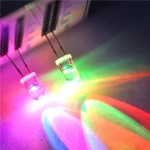 Blinking 5mm Flashing LED Diode Flash RGB Transparent Multicolor Flicker Round 5 Mm Light-Emitting Diode Red Yellow Blue