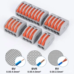 Push-in Terminal Blocks Universal Compact Fast Connector Mini Wire Connector Electrical Compact Splice Electrical Connectors