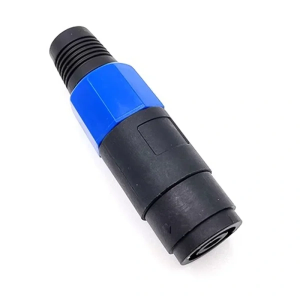 blue 4 Pin NL4FC Speaker Connector Locking Plug and Socket Male Docking Cable Connector Audio Adapter