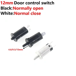 Door Control Switch KA5 12mm Self Reset Normally Open Closed Refrigerator Disinfection Cabinet Light Wardrobe Door Button