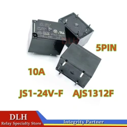 JS1-5V-F JS1 12V F JS1-24V-F AJS1319F AJS1311F AJS1312F 10A 5Pin Power Relay DC5V 12V 24VD