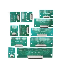 FPC/FFC Welding 0.5 Seat Connection 0.5mm Pitch Connector SMT To 2.54mm Flexible Cable Adapter Board 6 8 10 20 50 60 80 Pin