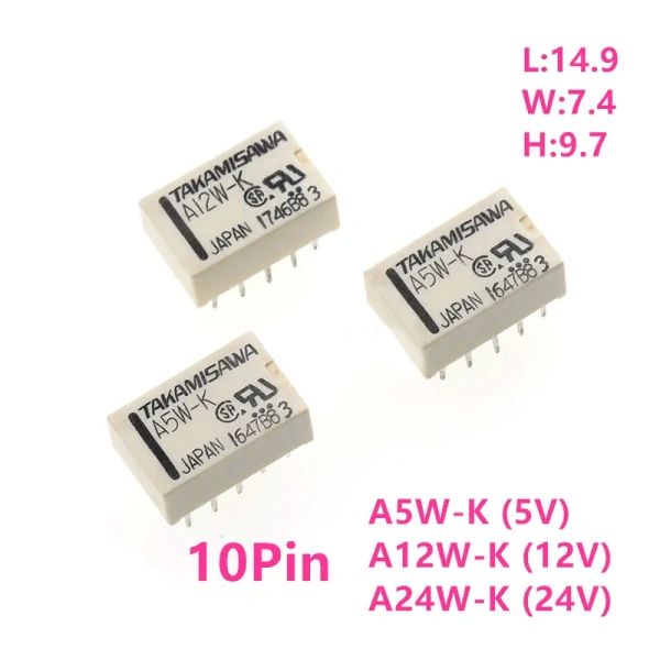 Relay A5W-K A12W-K A24W-K can replace TQ2-5V ATQ209 EA2-12NU G6H New And Original 5V 12V 24V signal relay