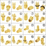 SMA Male/ Female RF Coax Connector PCB 2-Hole Panel Mount Solder Post Wire Terminal Adapter Goldplated Wholesale Price