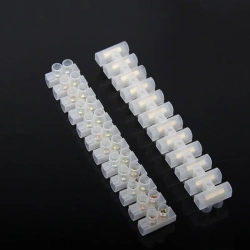 12 Position Barrier Terminal Strip Block White X3-0512 X3-1012 X3-2012 X3-3012 X3-6012 Nylon Plastic Terminal