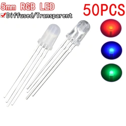 5mm full-color LED RGB red/green/blue Common Cathode/Anode Four feet transparent highlight color light 5mm diode colorful