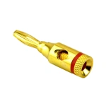 Gold Plated Speaker Banana Plugs Open Screw Type Connector for Speaker Wire Home Theater