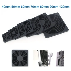 40mm 50mm 60mm 80mm 90mm 120mm ABS Fan Dust Filter Guard Grill Protector Dustproof Cover PC Computer Fans Filter Cleaning Case